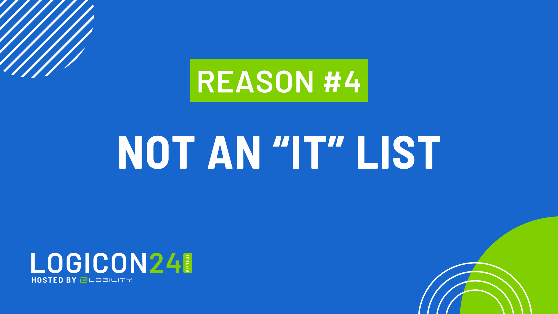 4 Logicon24 5 Reasons - Reason 4